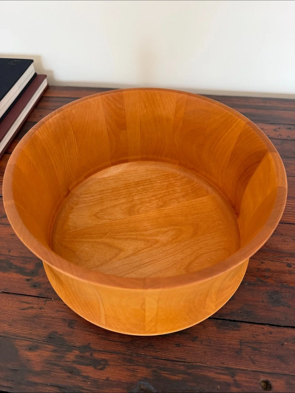 Williams Sonoma John McLeod Light Wood Serving Bowl with Natural Grain.